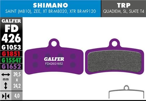 Galfer Front/Rear Brake Pads For RFN/Talaria Sting/Sur-ron/Shimano Saint E Bike Pads GAL.MFD426 1652