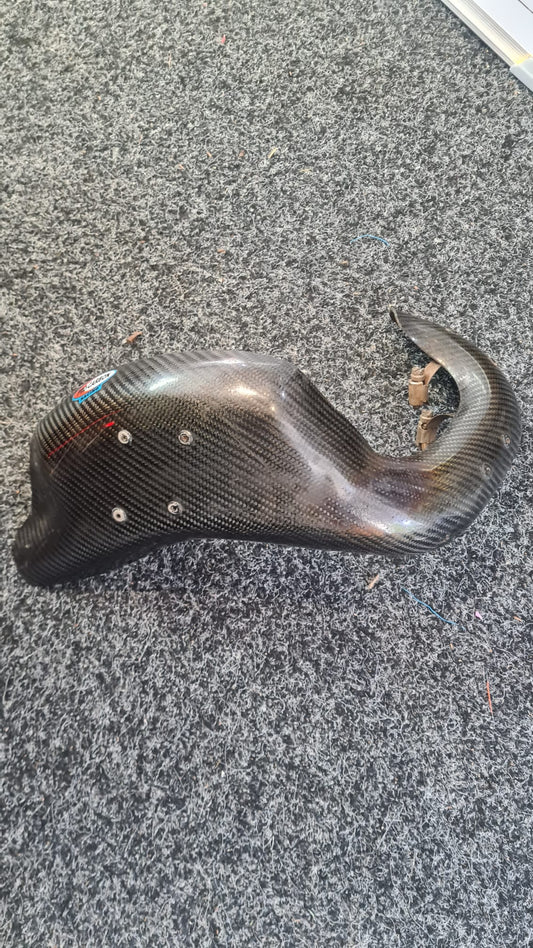 Preowned PRO CARBON Exhaust Guard KTM 350SXF / HSQ FC350