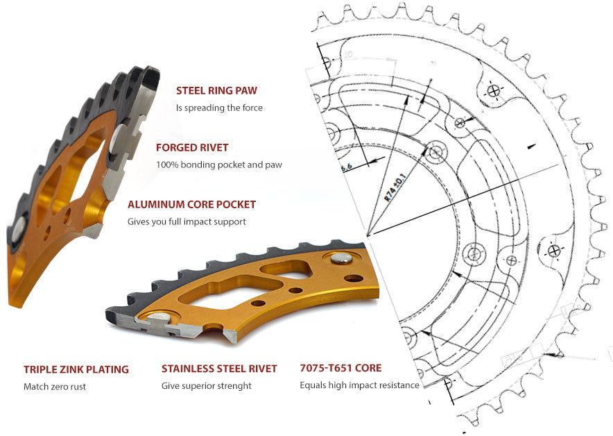 SUPERSPROX STEALTH REAR SPROCKET - KTM HSQ GASGAS BETA