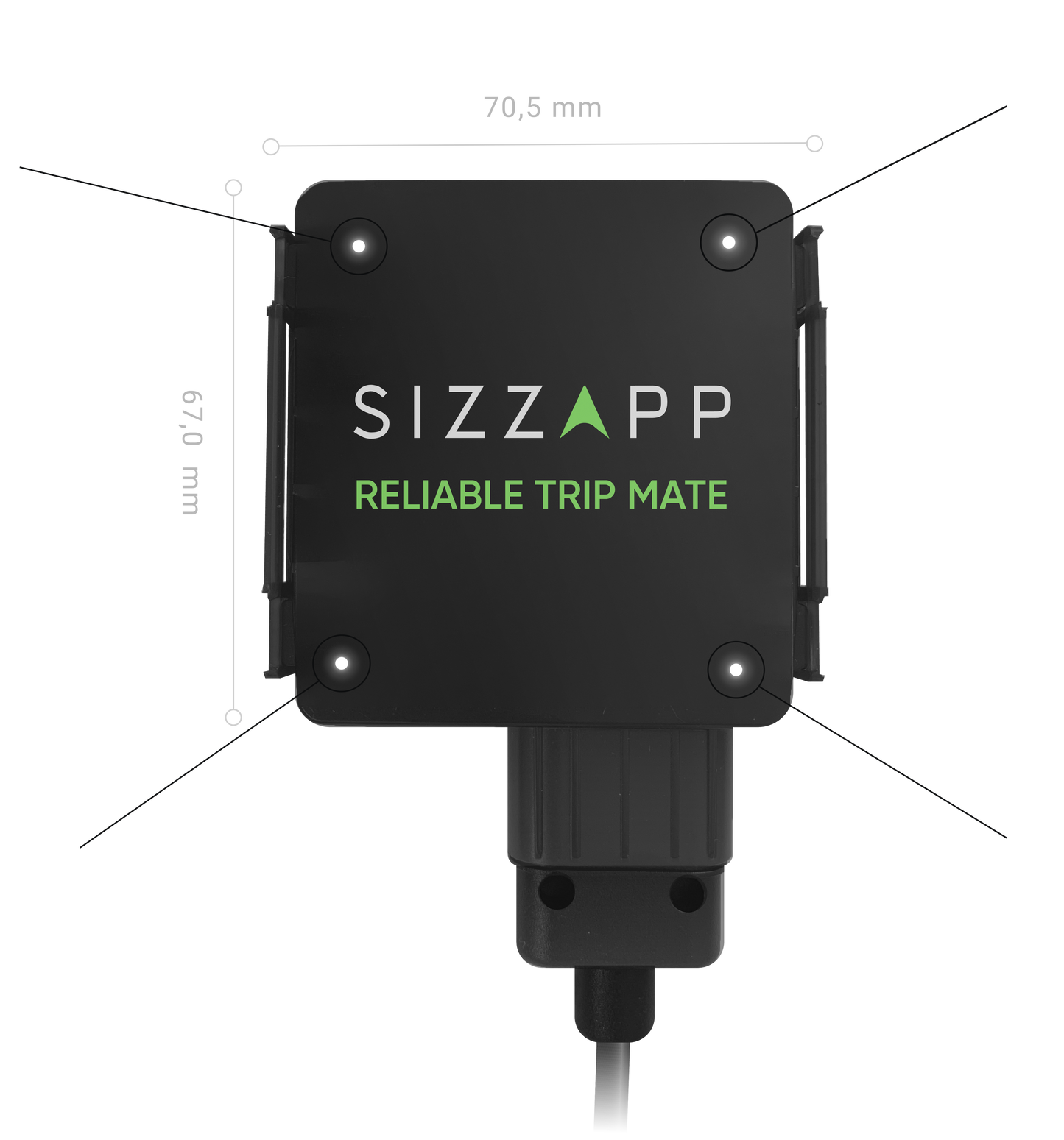 SIZZAPP MAX GPS TRACKER ROUTE LOGGER SECURITY