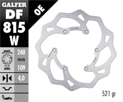 GALFER REAR DISC BETA RR 2T 2013 - 2022 RR 4T 2015 - 2022