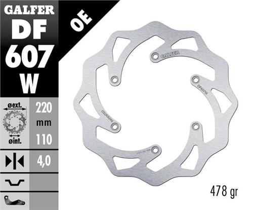 GALFER REAR DISC KTM HSQ GASGAS