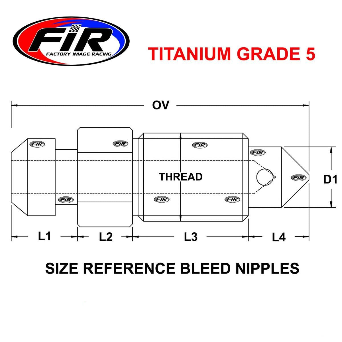 TITANIUM GRADE 5 BLEED NIPPLE CLUTCH BRAKE