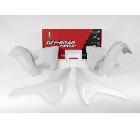 KIT DE PLÁSTICOS ENDURO 17-18 HUSKY TE/FE/TX, 5 PIEZAS, COLOR BLANCO, R-KITHSQ-BN0-517